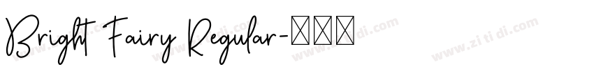 Bright Fairy Regular字体转换